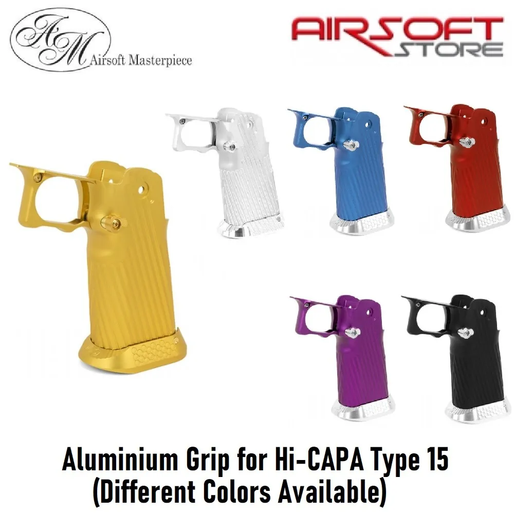 [2100000053421] Aluminium Grip for Hi-CAPA Type 15 (Black)