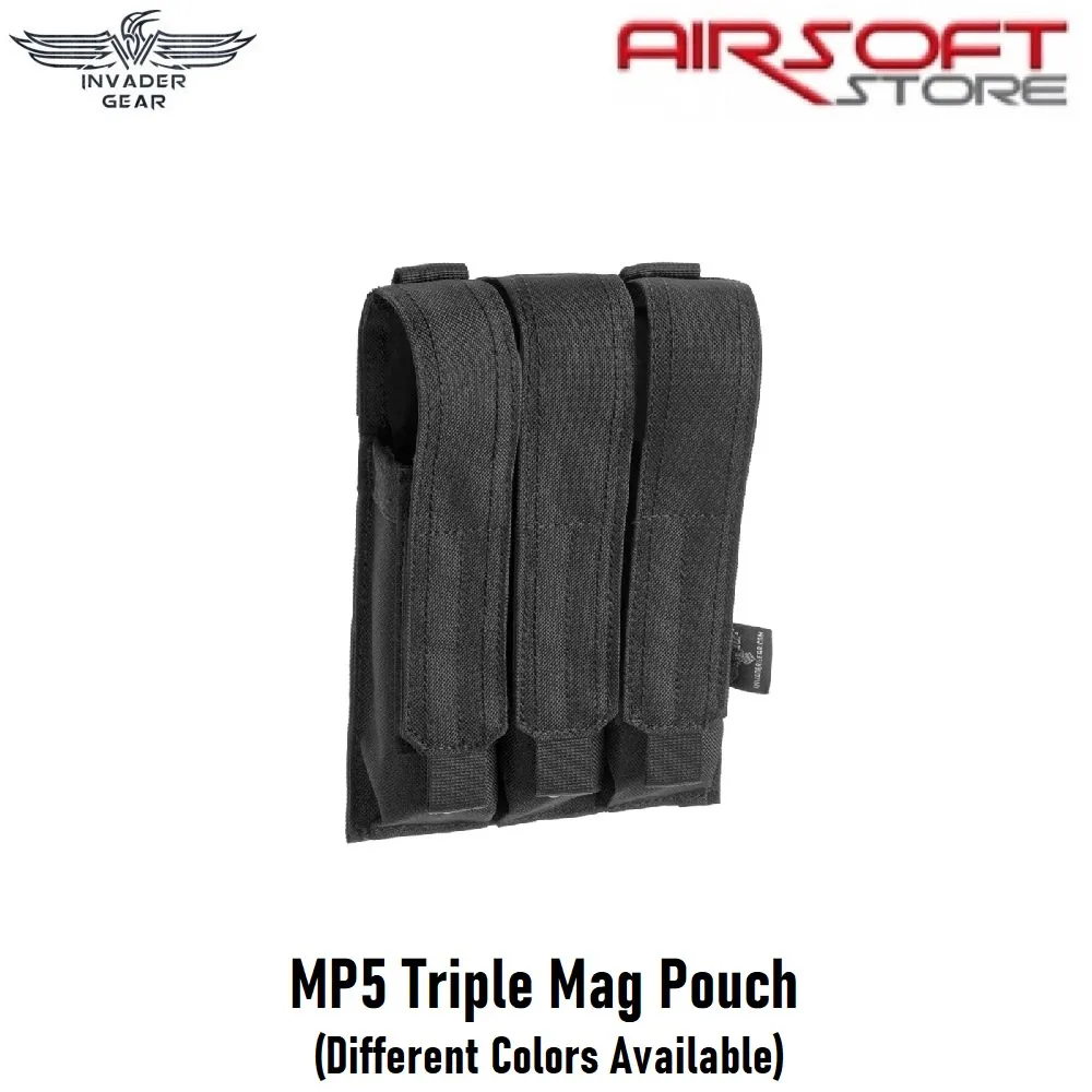 [2100000055647] MP5 Triple Mag Pouch (Black)
