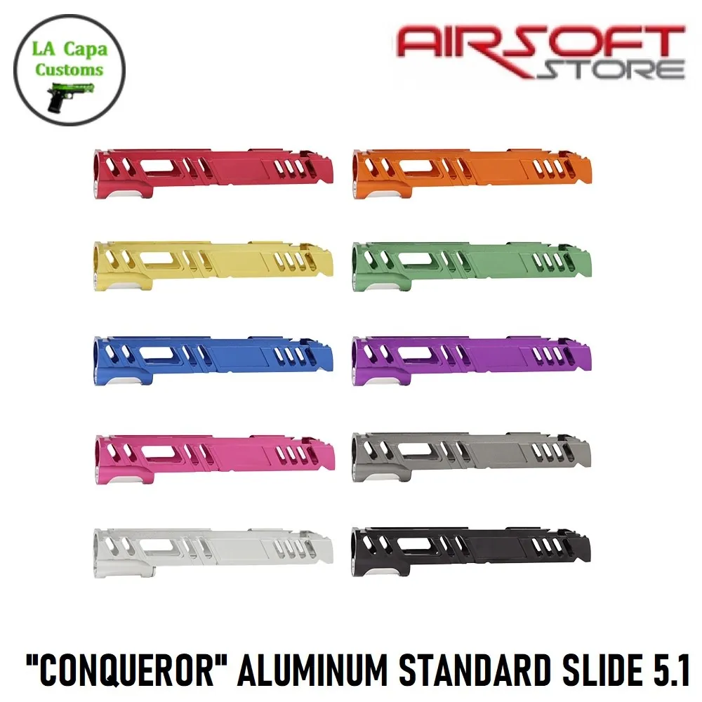 [2100000055937] "CONQUEROR" ALUMINUM STANDARD SLIDE 5.1 (Black)