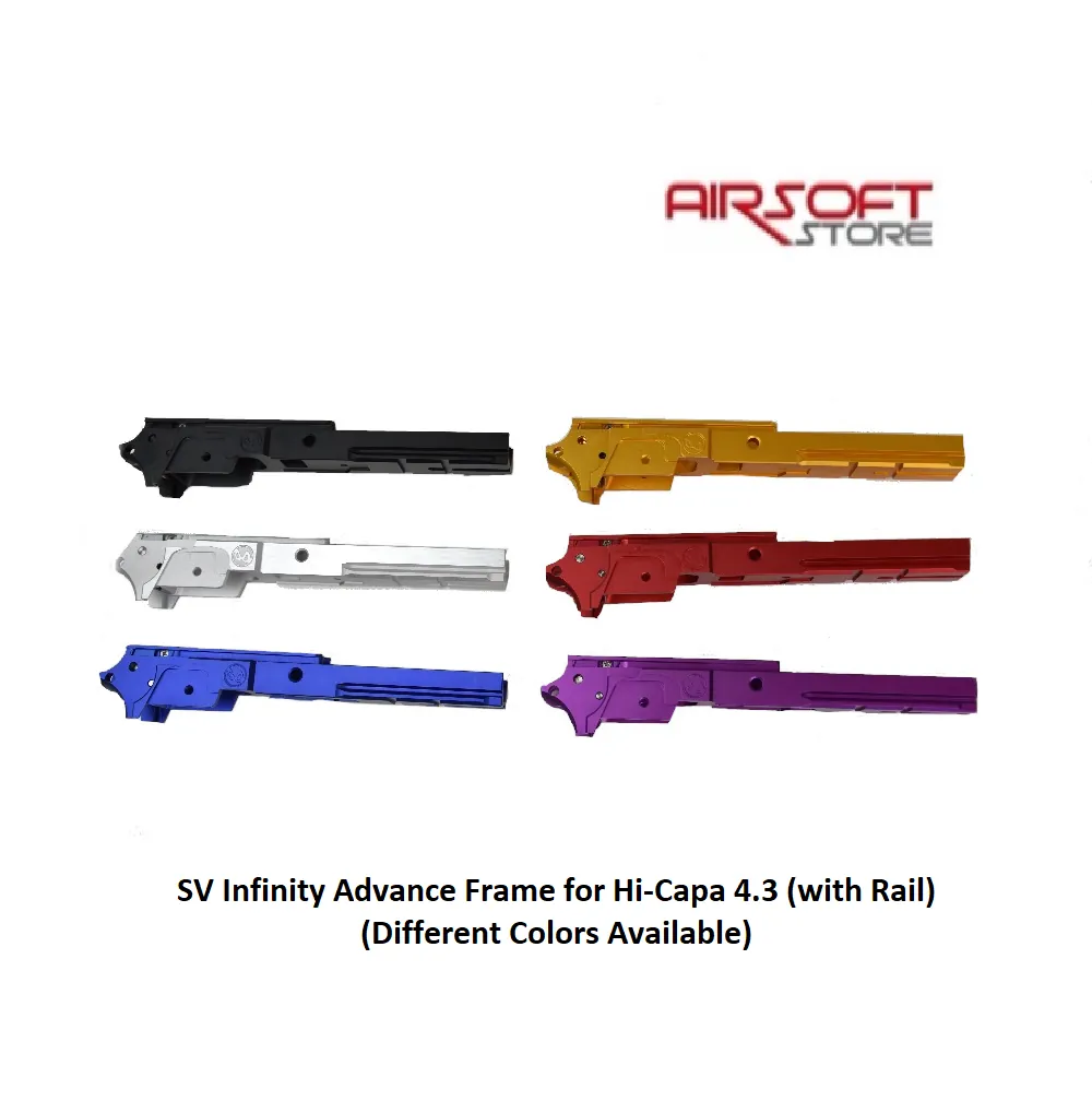 [2100000060580] SV Infinity Aluminum Advance Frame for Hi-Capa 4.3 (with Rail) (Black)
