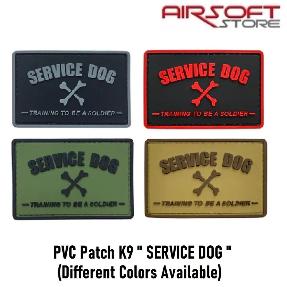 PVC Patch K9 " SERVICE DOG "