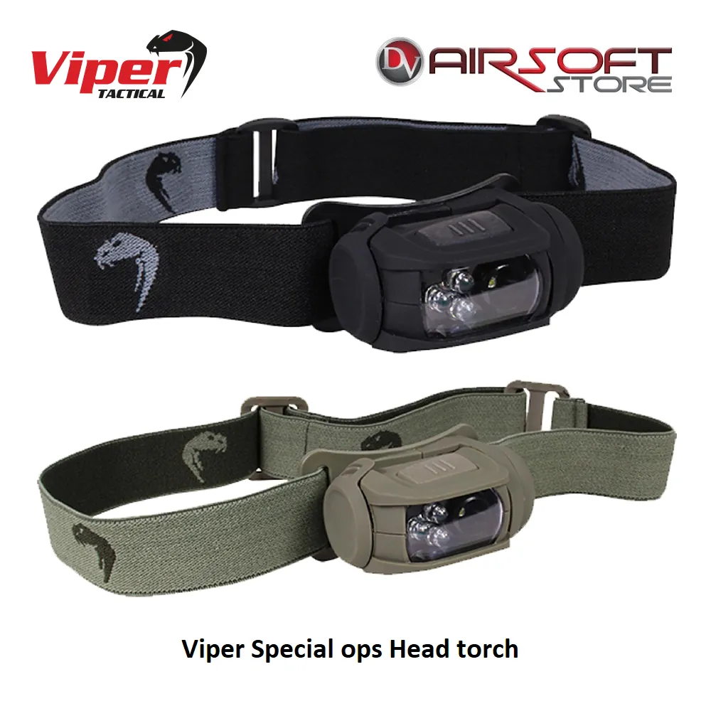 [2100000066094] Special ops Head torch (Black)