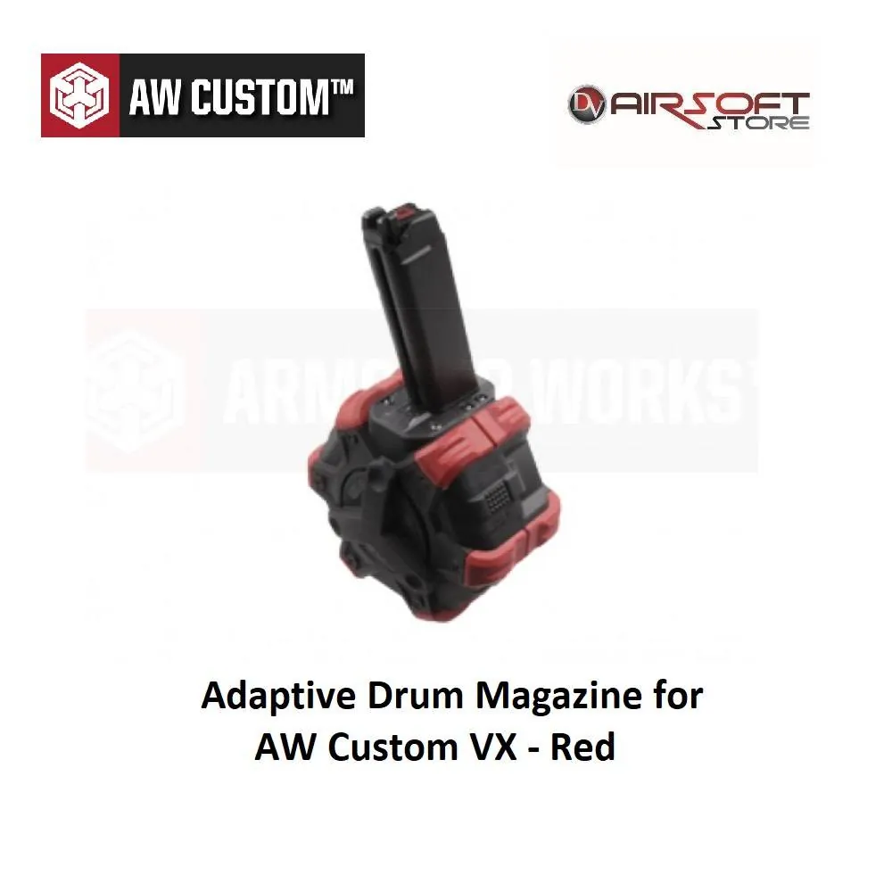 [2100000033324] Drum Magazine for Glock series TM - WE - AW VX - Red