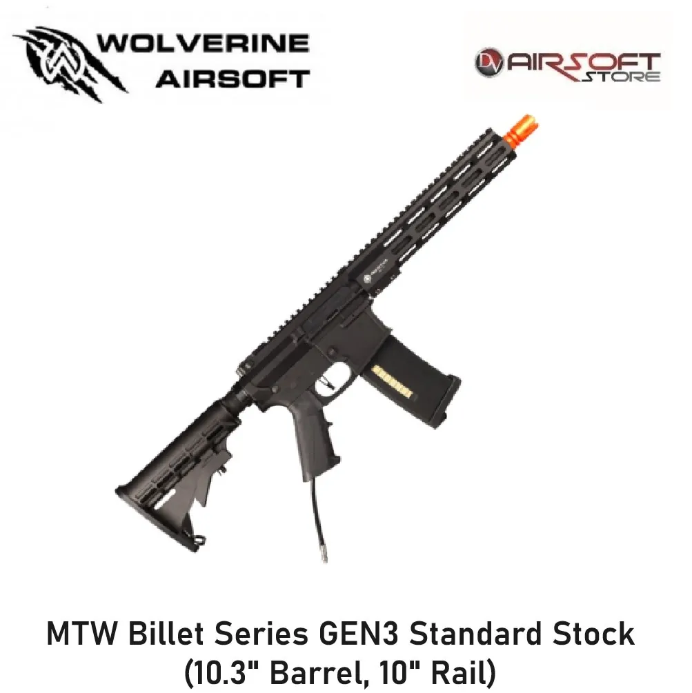 [2100000033676] MTW Billet Series GEN3 Standard Stock (10.3" Barrel, 10" Rail)