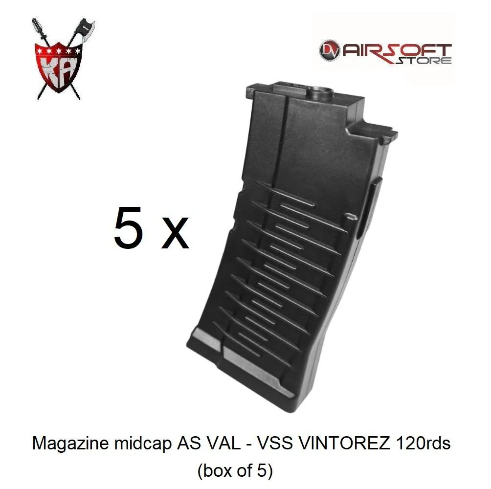 [2100000033799] Magazine midcap AS VAL - VSS VINTOREZ 120rds (box of 5)