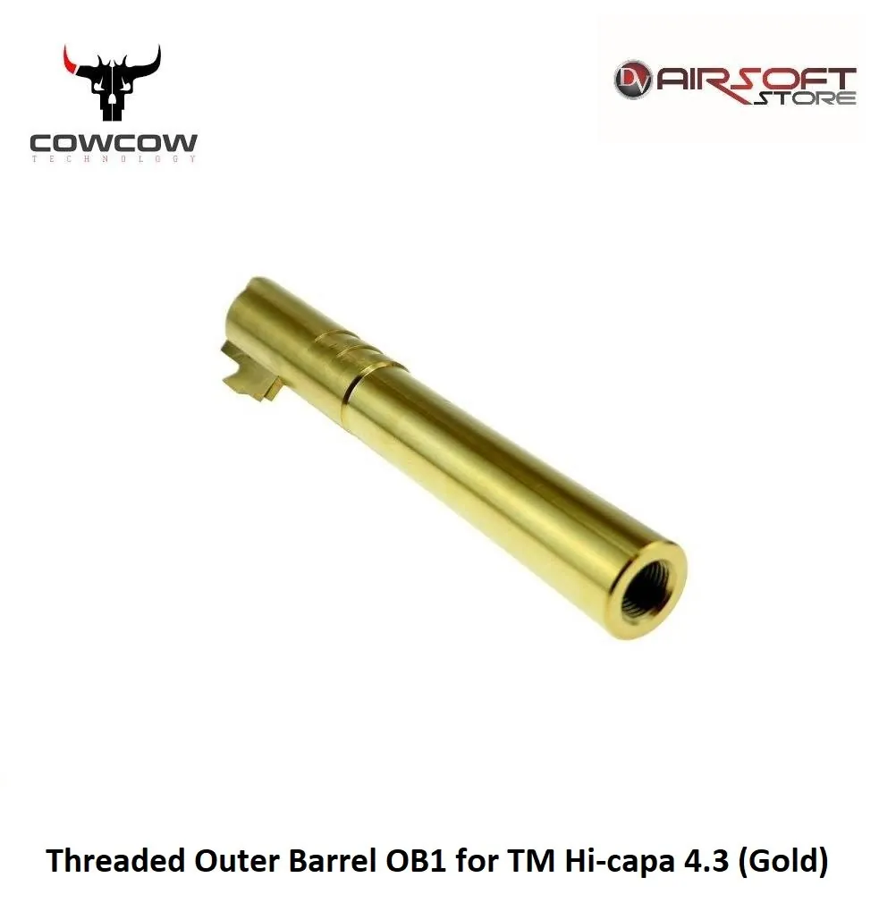 [2100000034352] Threaded Outer Barrel OB1 for TM Hi-capa 4.3 (Gold)