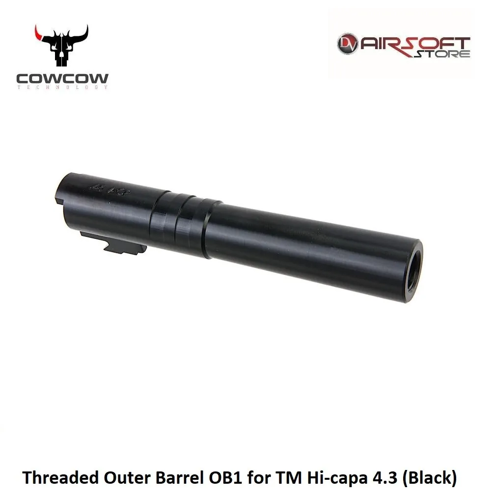 [2100000034376] Threaded Outer Barrel OB1 for TM Hi-capa 4.3 (Black)