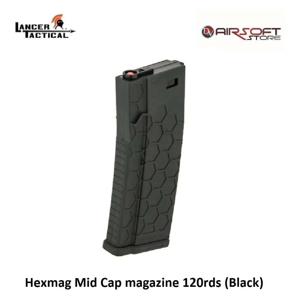 [2100000034529] Hexmag Mid Cap magazine 120rds (Black)