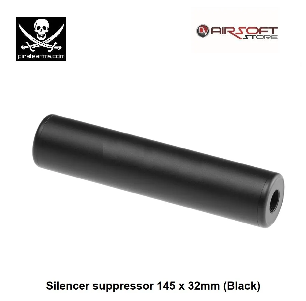 [2100000034789] Silencer suppressor 145 x 32mm (Black)