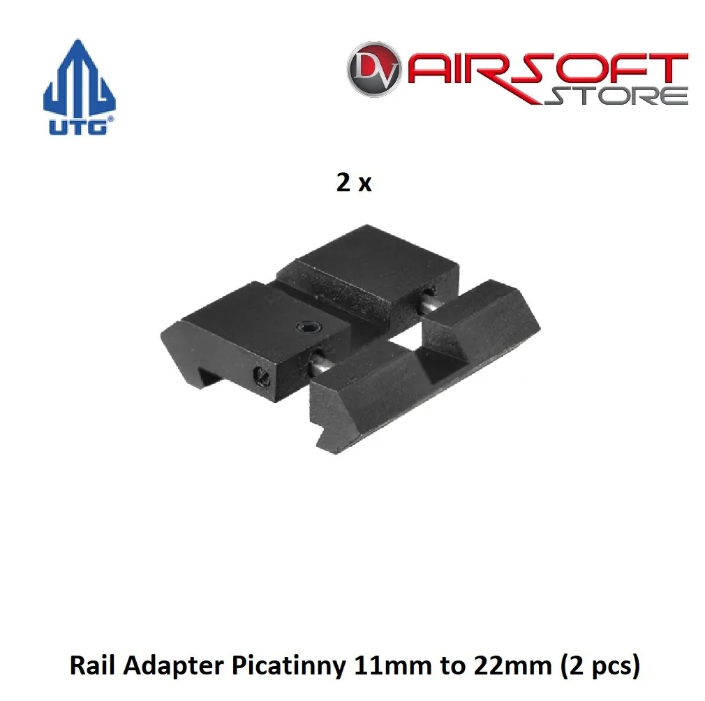 Rail Adapter Picatinny 11mm to 22mm (2 pcs)