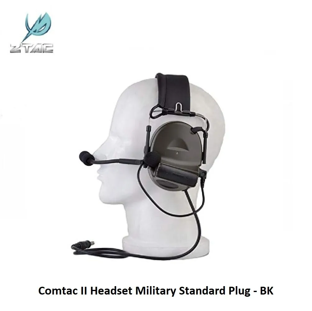 [2100000035823] Comtac II Headset Military Standard Plug - BK