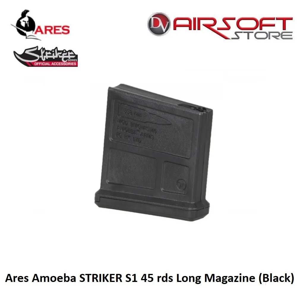 [2100000035854] Amoeba STRIKER S1 45 rds Long Magazine (Black)