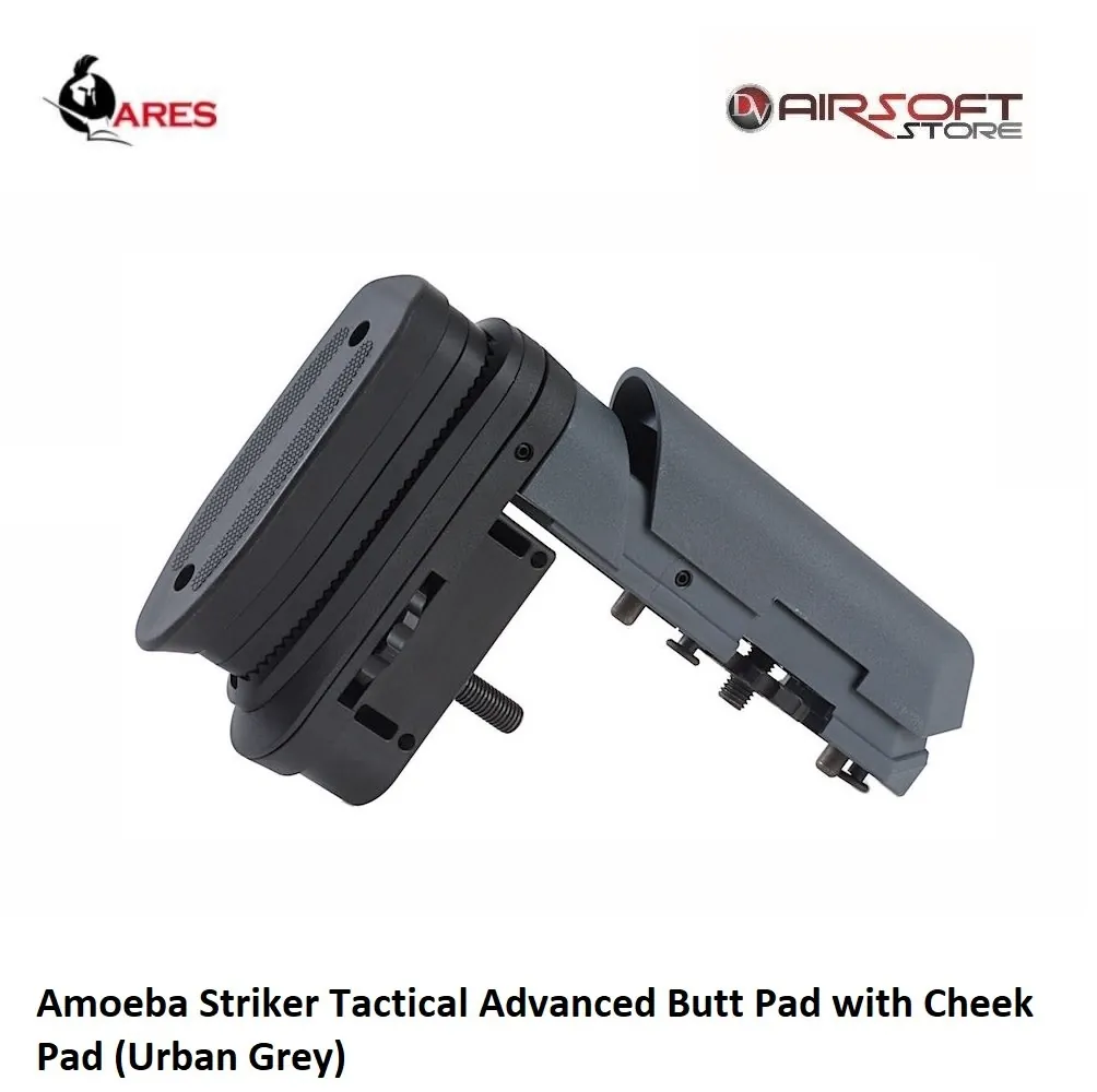[2100000036011] Amoeba Striker Tactical Advanced Butt Pad with Cheek Pad (Urban Grey)