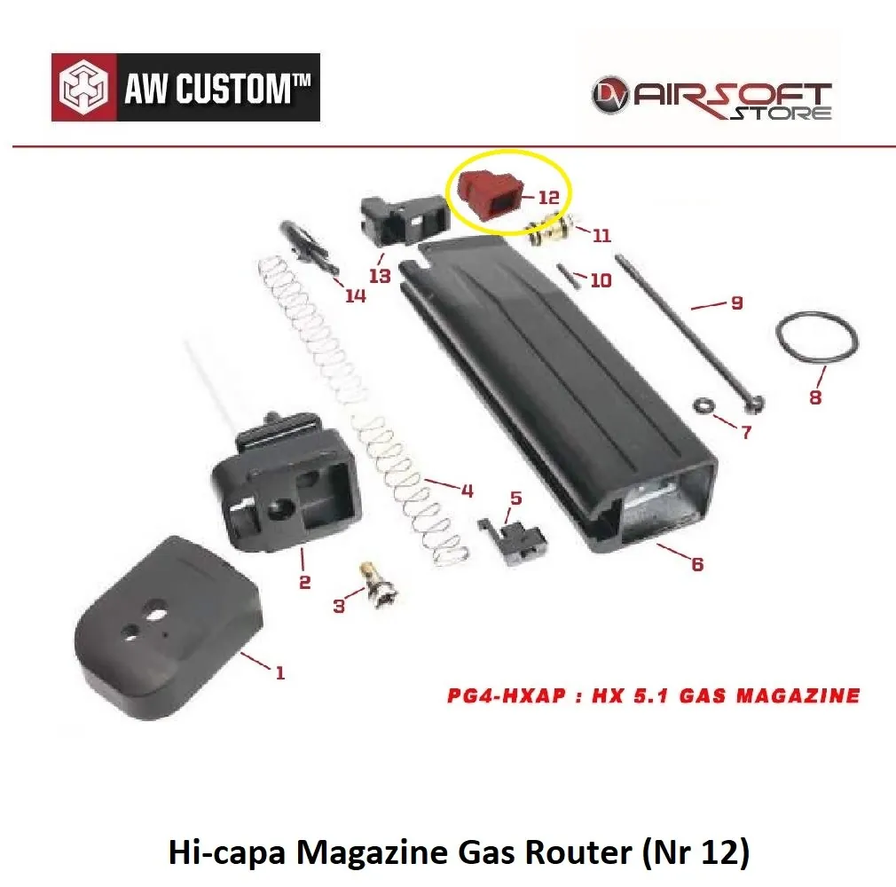 Hi-capa Magazine Gas Router (Nr 12)