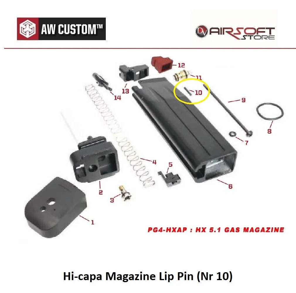 [2100000037001] Hi-capa Magazine Lip Pin (Nr 10)