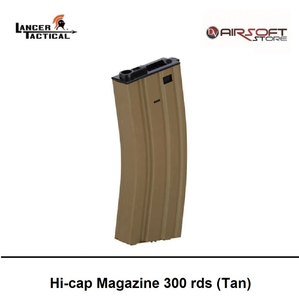 [2100000037865] Hi-cap Magazine 300 rds (Tan)