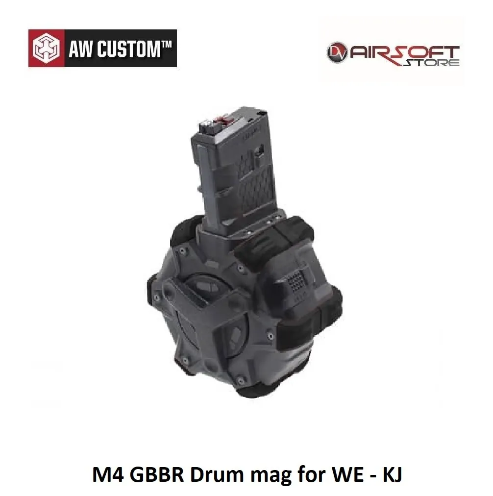 [2100000038534] M4 GBBR Drum mag for WE - KJ