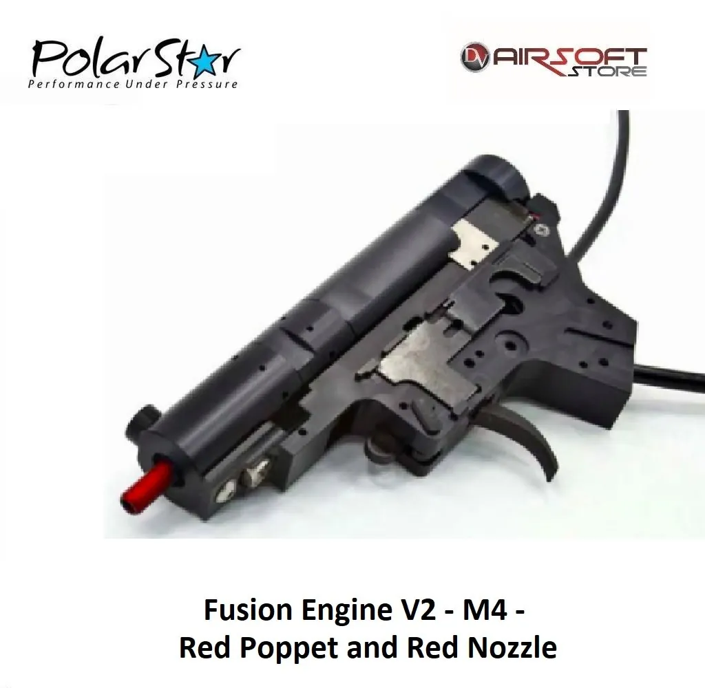 [2100000038565] Fusion Engine V2 - M4 - Red Poppet and Red Nozzle