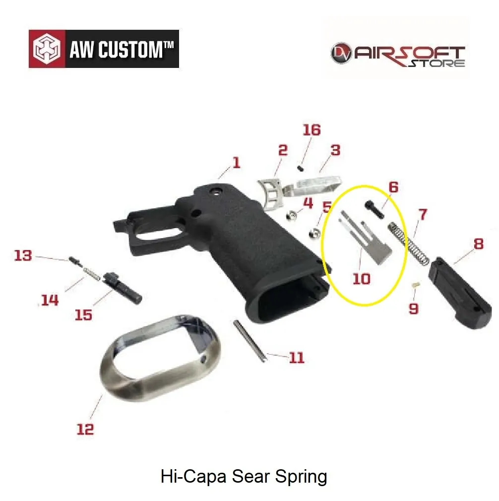 [2100000039364] WE / AW Hi-Capa Sear Spring