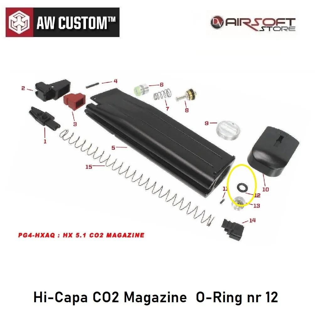 [2100000042562] Hi-Capa CO2 Magazine O-Ring nr 12