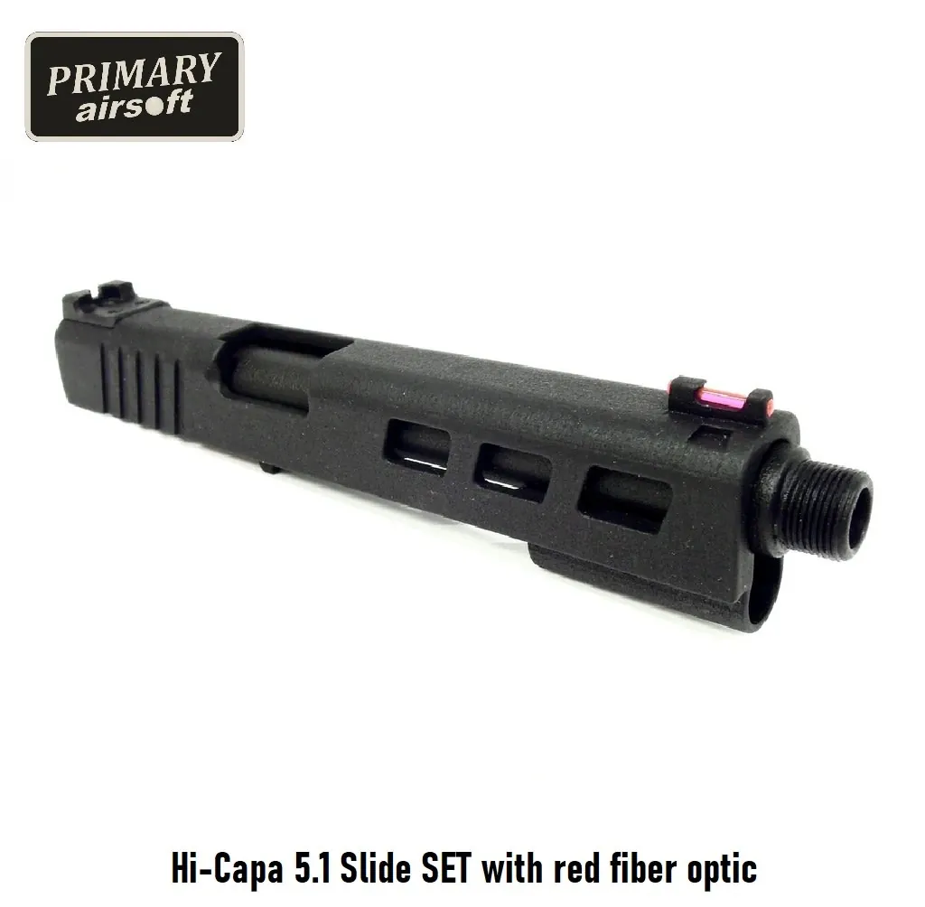 [2100000043644] Hi-Capa 5.1 Slide SET with red fiber optic (Polymer)