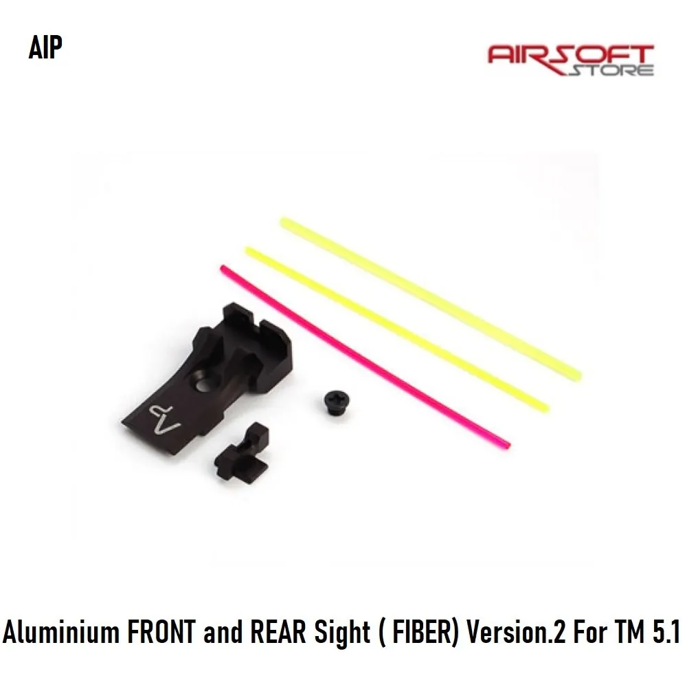 [2100000044528] Aluminium FRONT and REAR Sight ( FIBER) Version.2 For TM 5.1