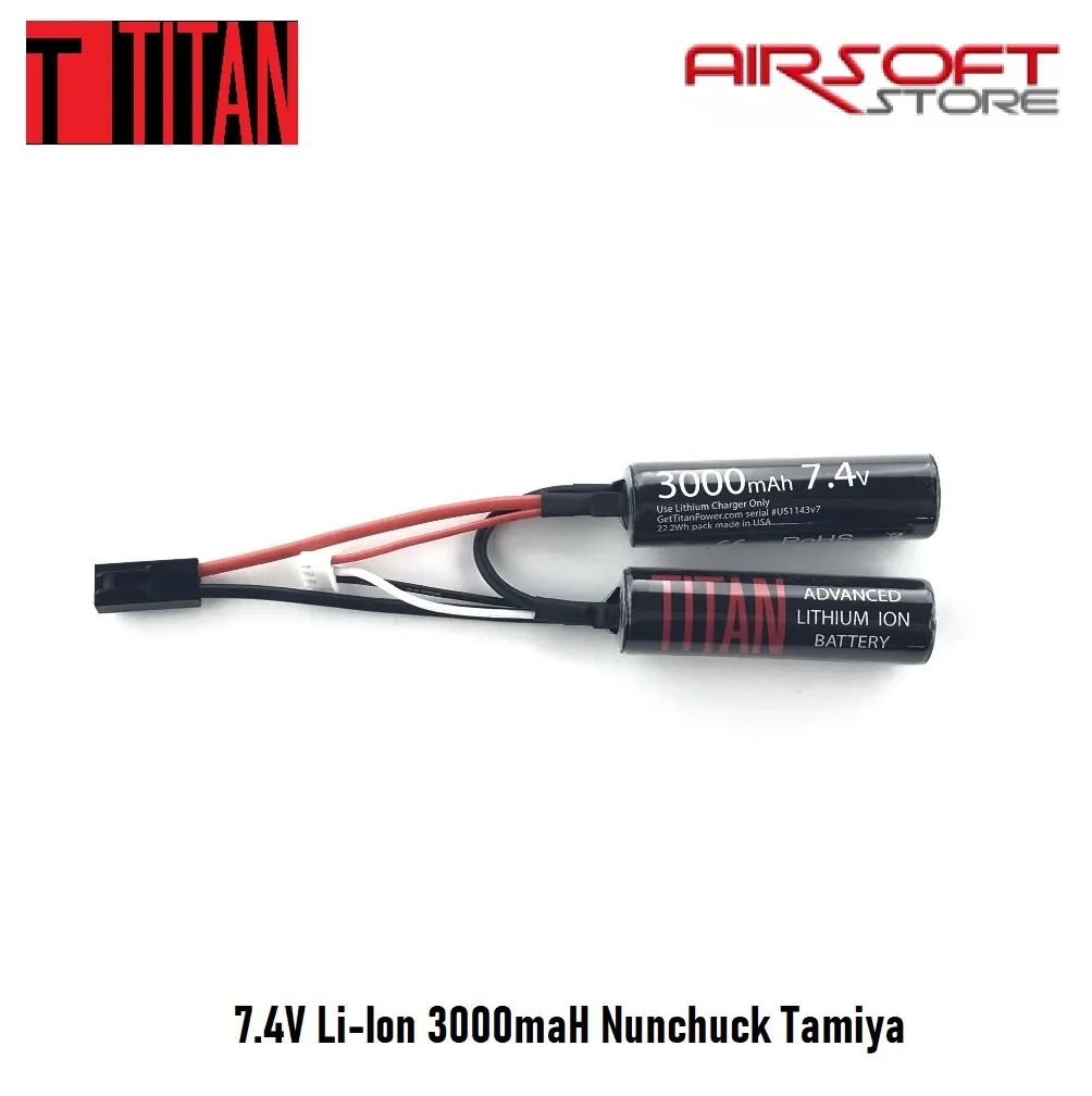 7.4V Li-Ion 3000maH Nunchuck Tamiya