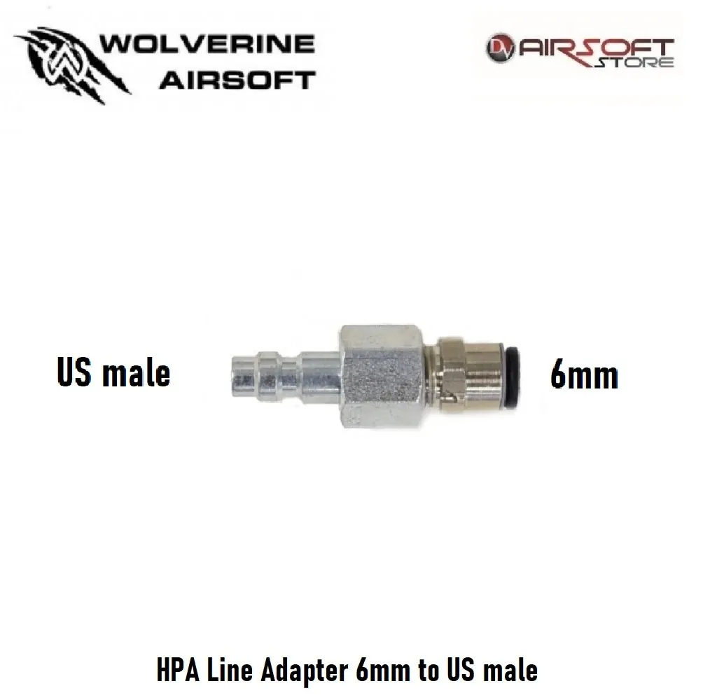 [2100000049103] HPA Line Adapter 6mm to US male
