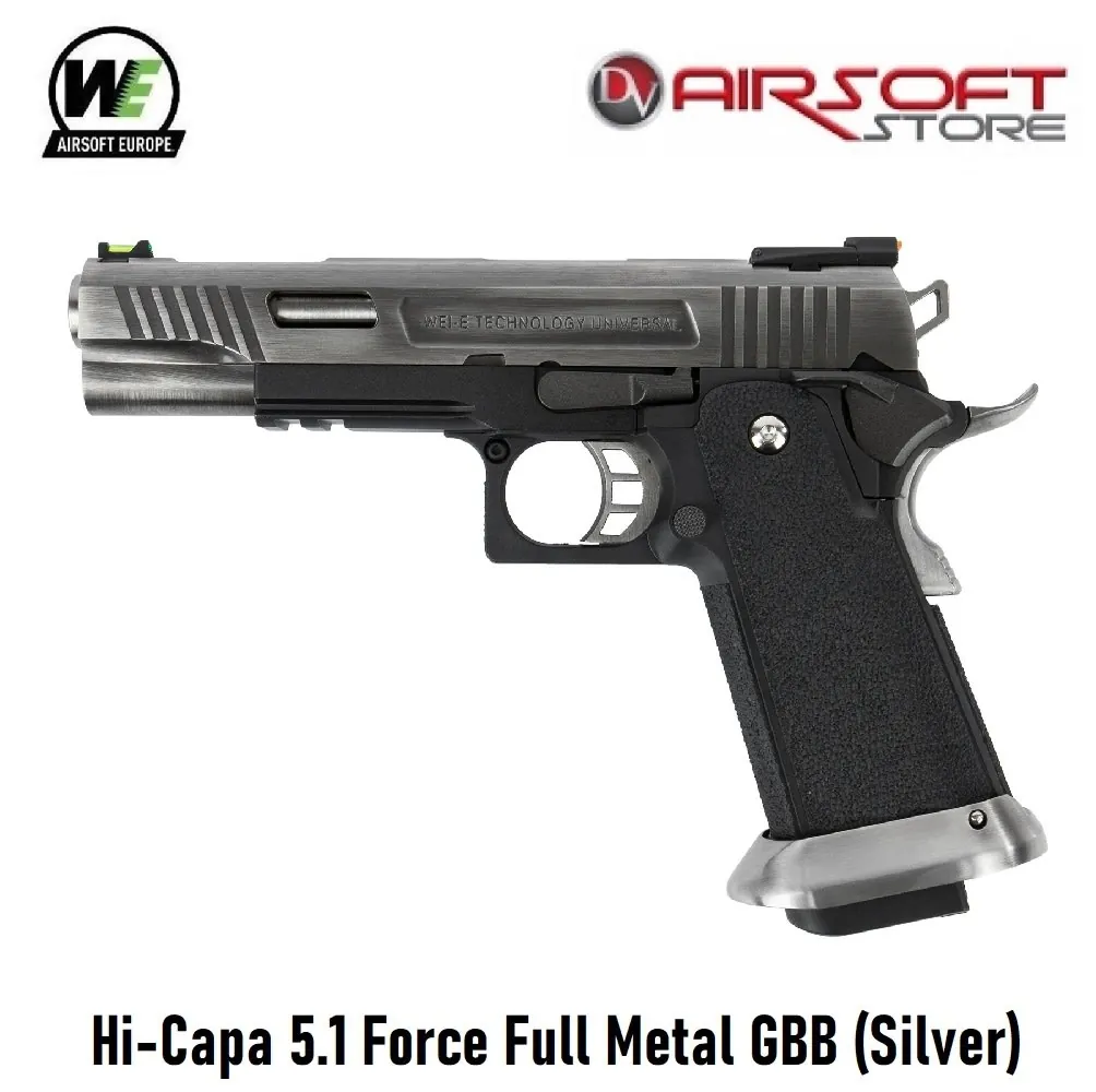 [2100000050000] Hi-Capa 5.1 Force Full Metal GBB (Silver)