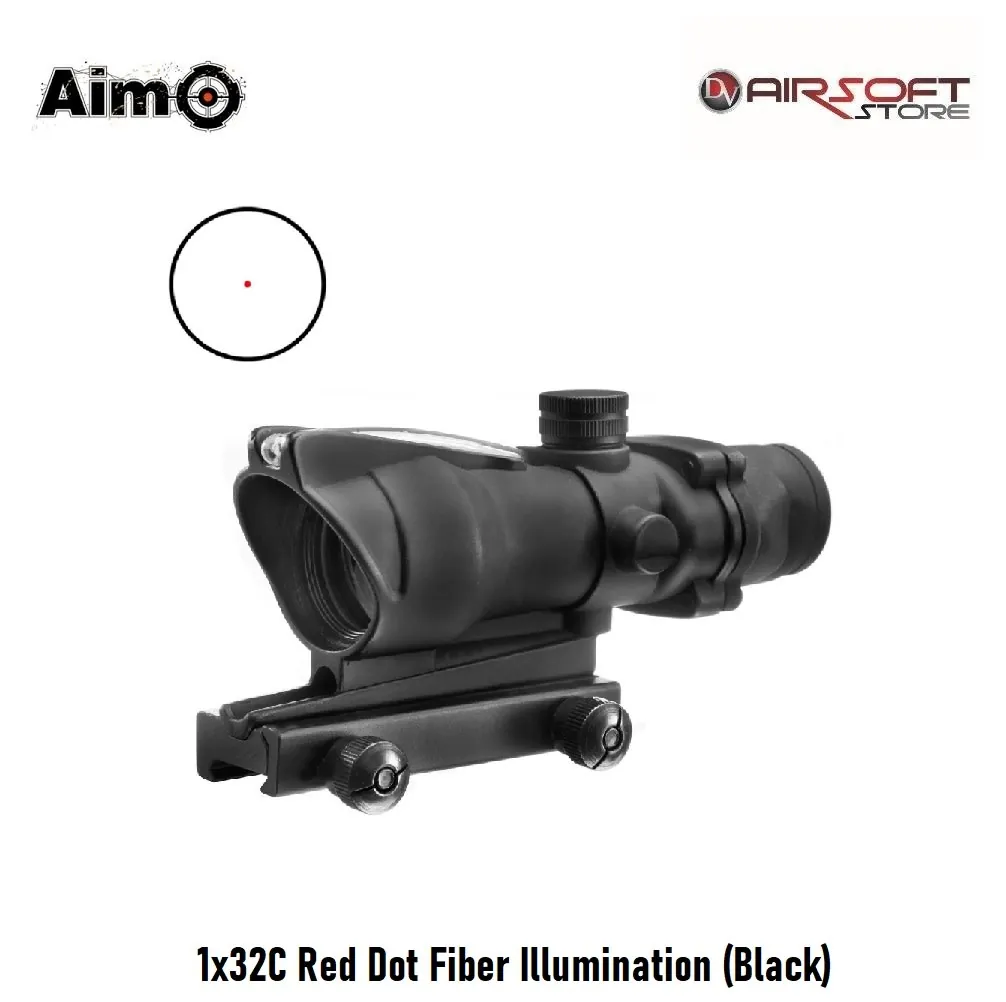 [2100000050291] 1x32C Red Dot Fiber Illumination (Black)