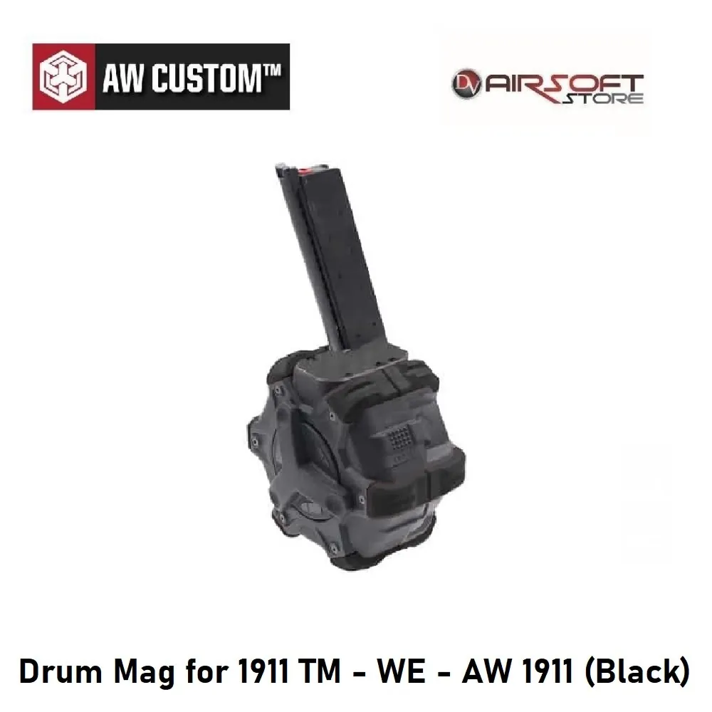 [2100000050703] Drum Mag for 1911 TM - WE - AW 1911 (Black)