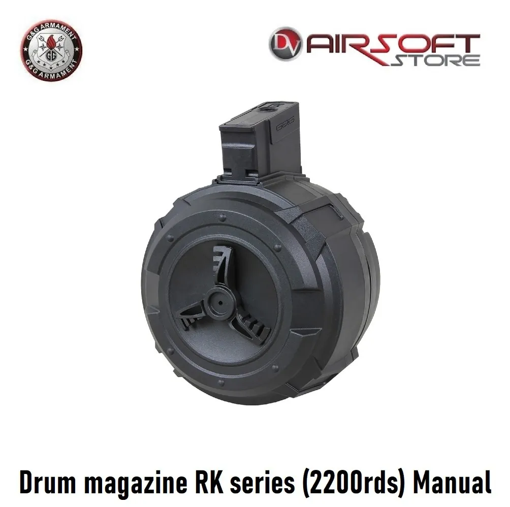 [2100000051434] Drum magazine RK series (2200rds) Manual