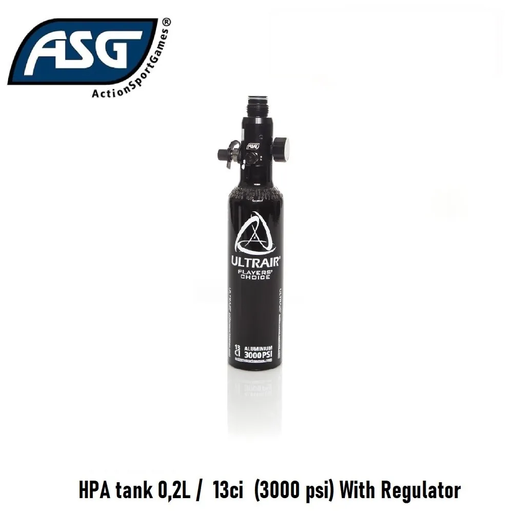 [2100000051632] HPA tank 0,2L / 13ci  (3000 psi) With Regulator
