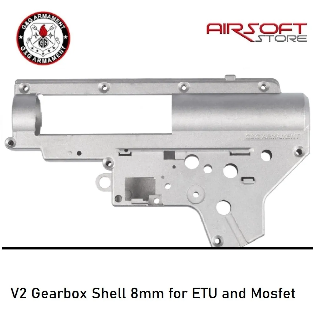 [2100000053773] V2 Gearbox Shell 8mm for ETU and Mosfet