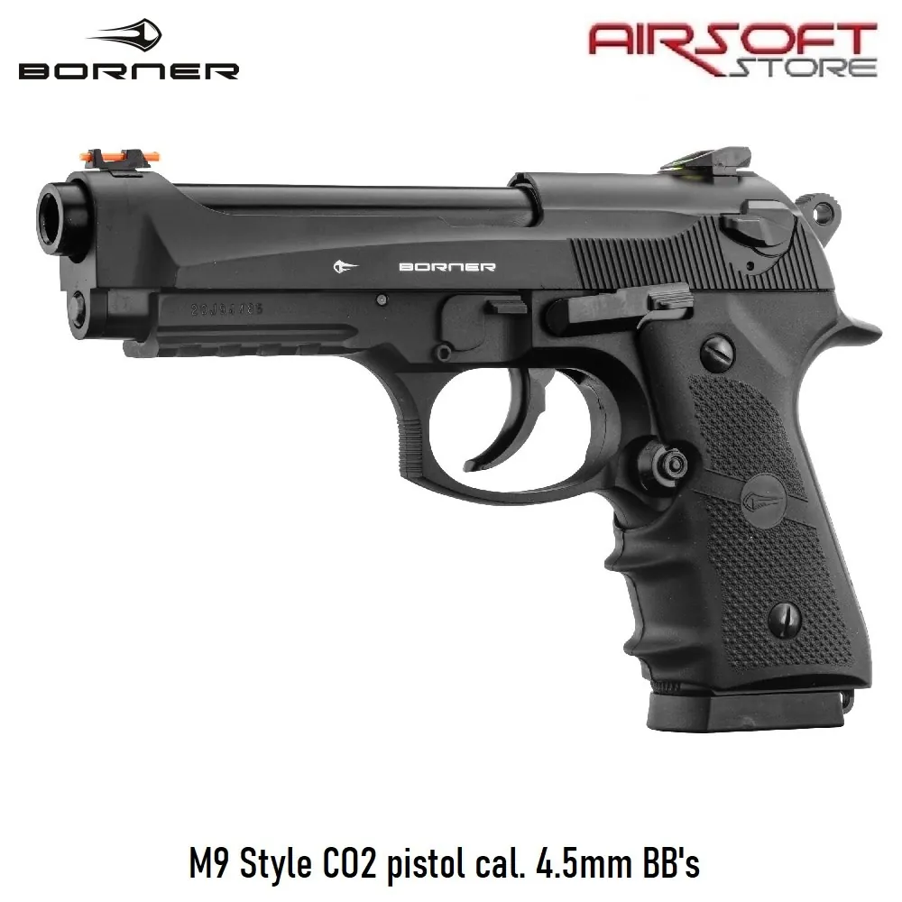 [2100000053889] M9 Style CO2 pistol cal. 4.5mm BB's