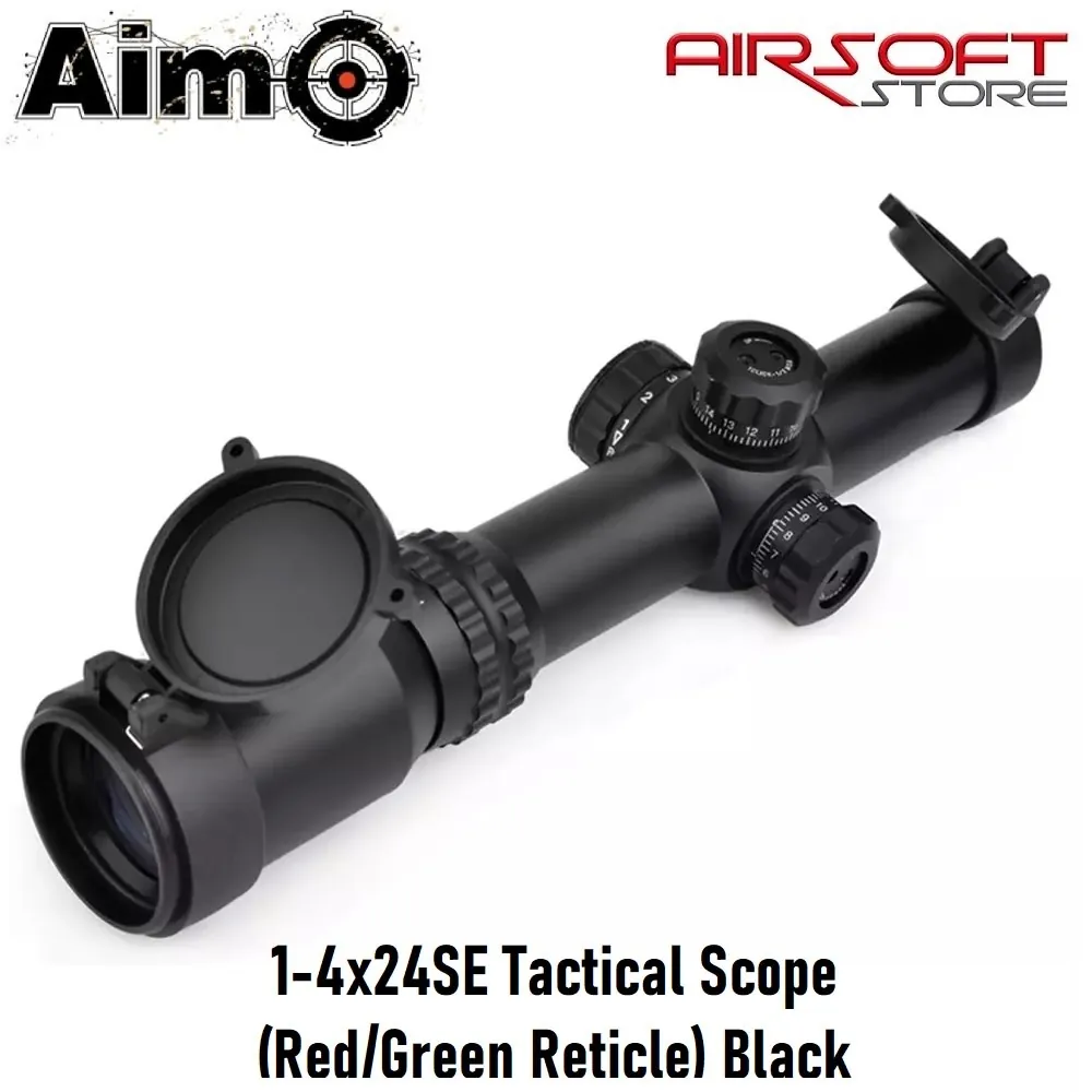 [2100000056286] 1-4x24SE Tactical Scope(Red/Green) Black