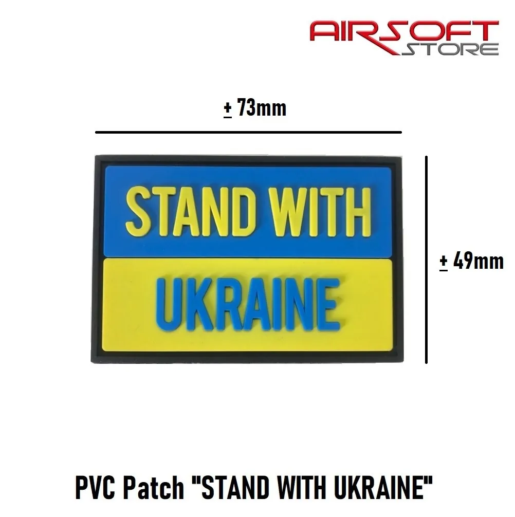 [2100000057245] PVC Patch "STAND WITH UKRAINE"