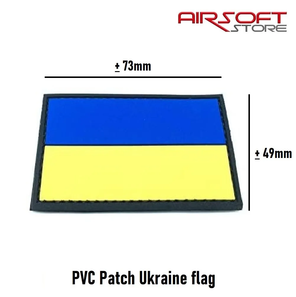 [210000005725] PVC Patch Ukraine flag