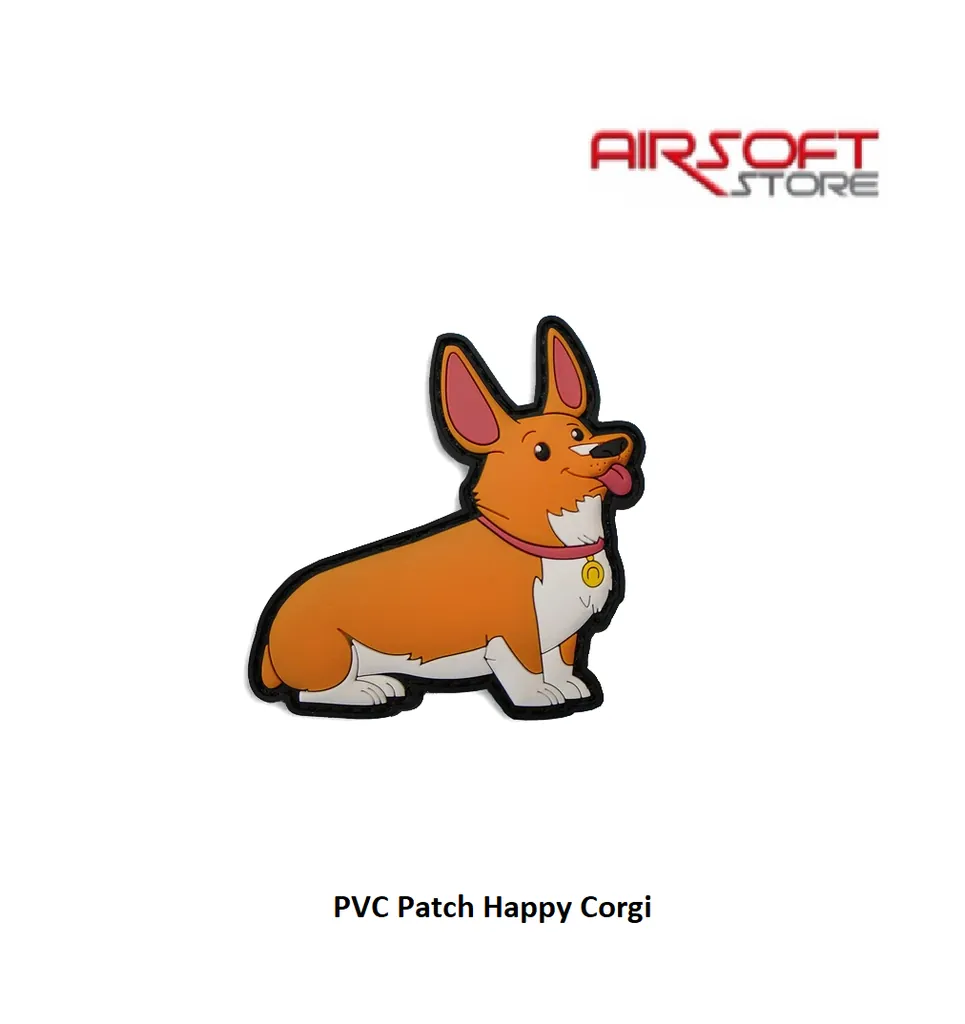 [2100000058853] PVC Patch Happy Corgi