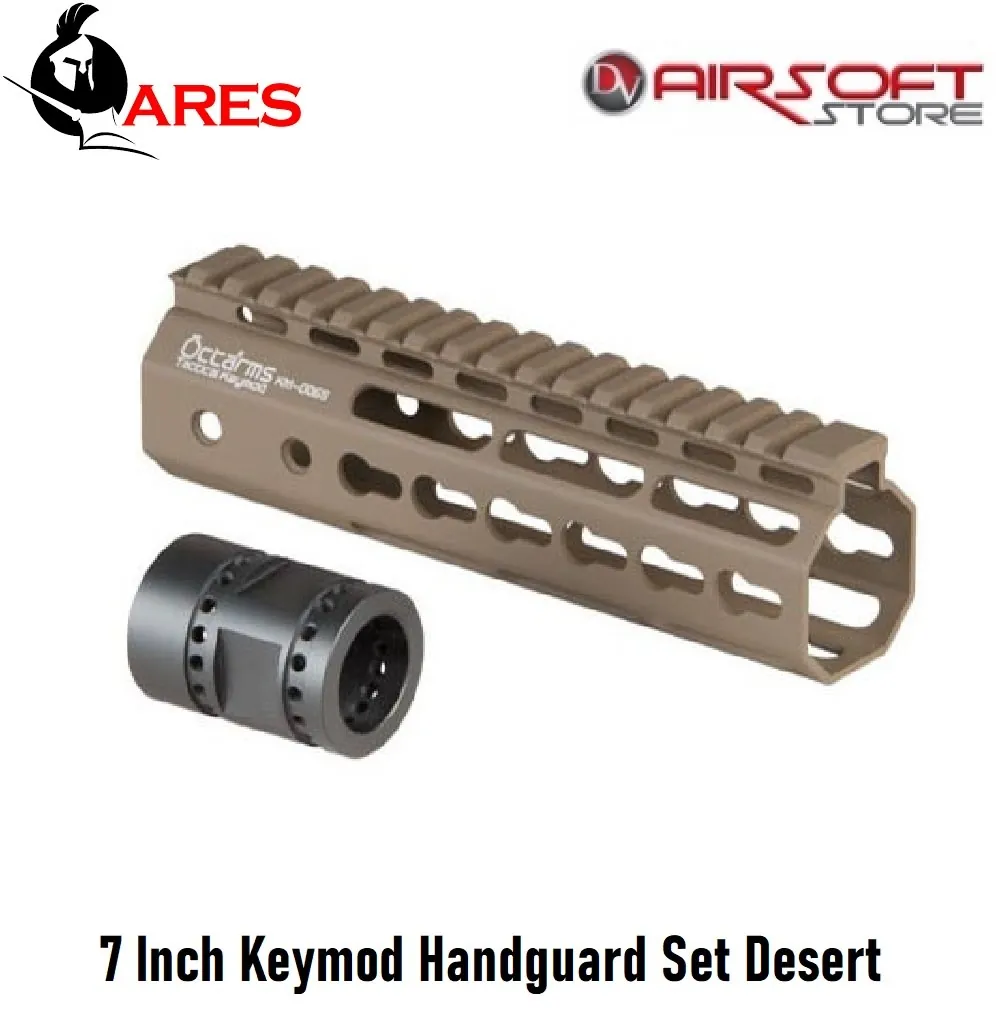 [2100000059423] 7 Inch Keymod Handguard Set Desert