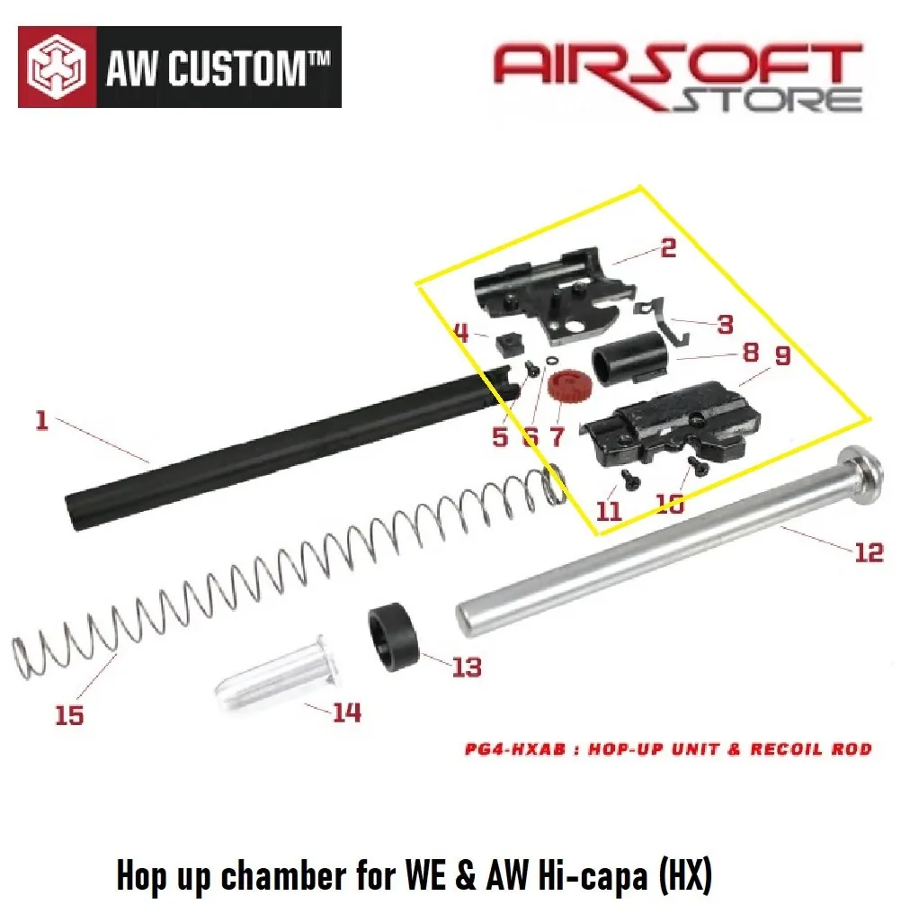 [2100000060511] Hop up chamber for WE & AW Hi-capa (HX)