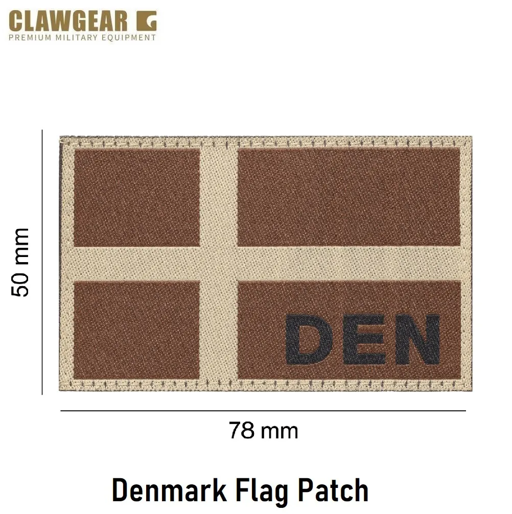 Denmark Flag Patch Coyote