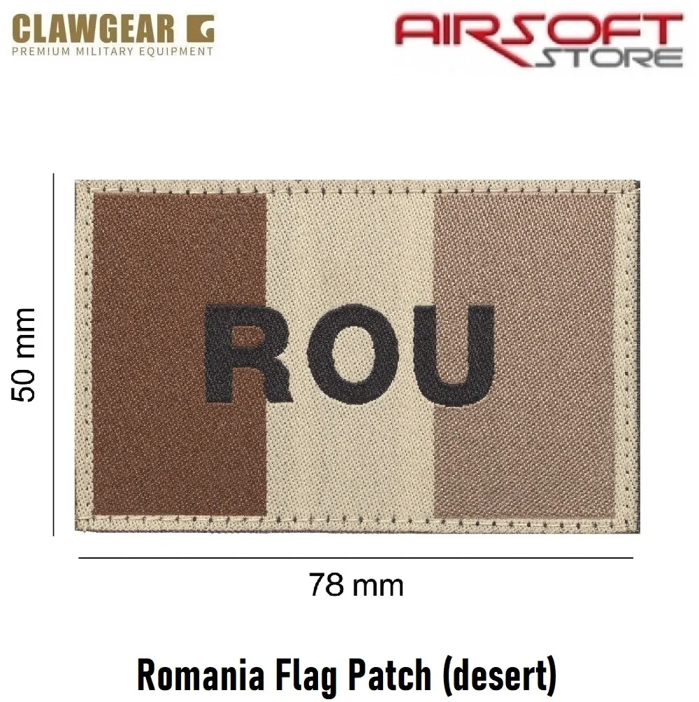 Romania Flag Patch (desert)