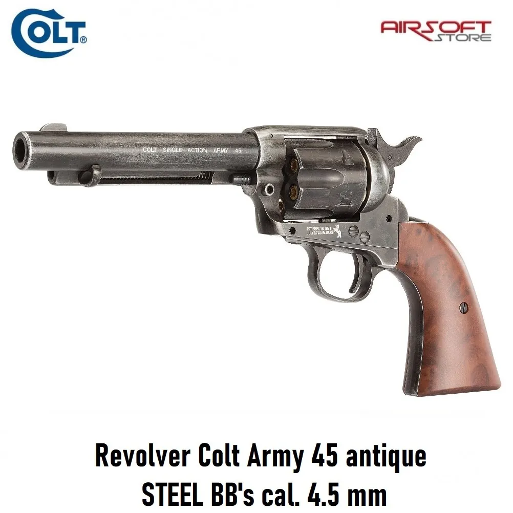 Revolver Colt Army 45 antique STEEL BB's cal. 4.5 mm