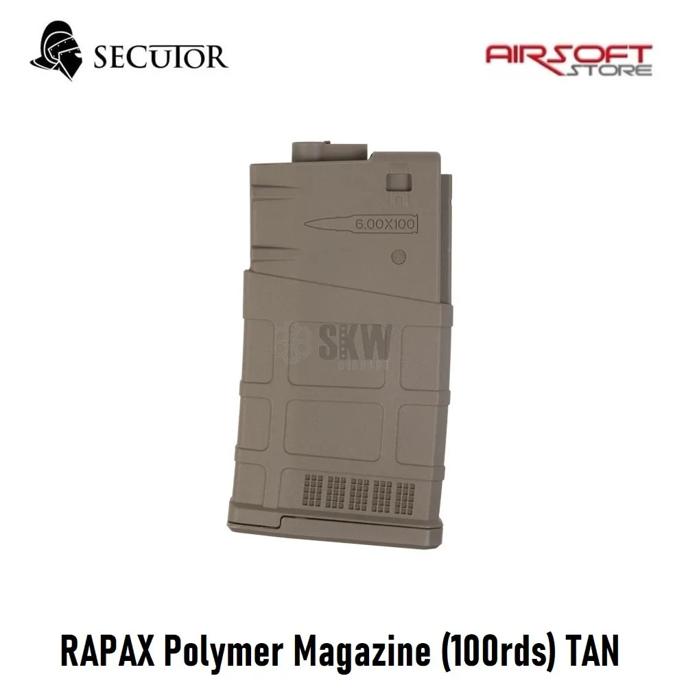 [2100000063178] RAPAX Polymer Magazine (100rds) TAN