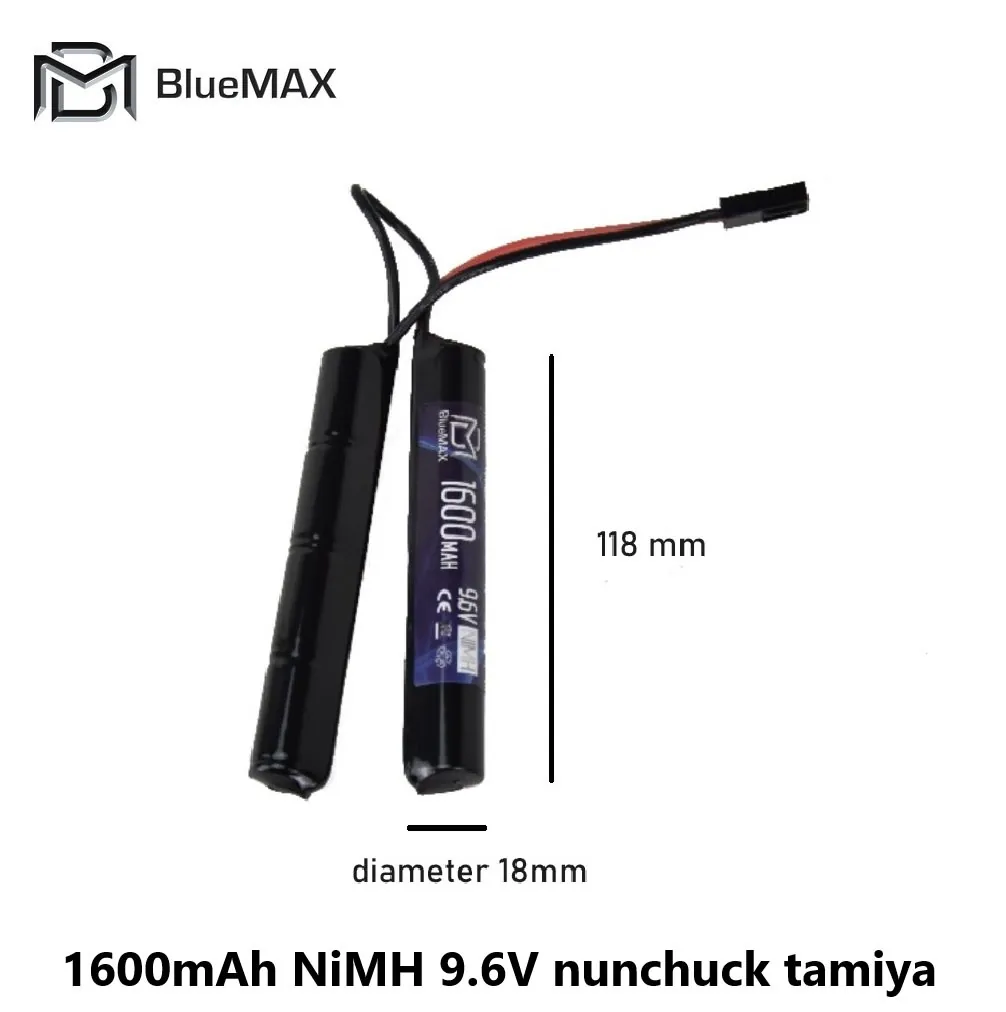 [2100000063383] 1600mAh NiMH 9.6V nunchuck tamiya