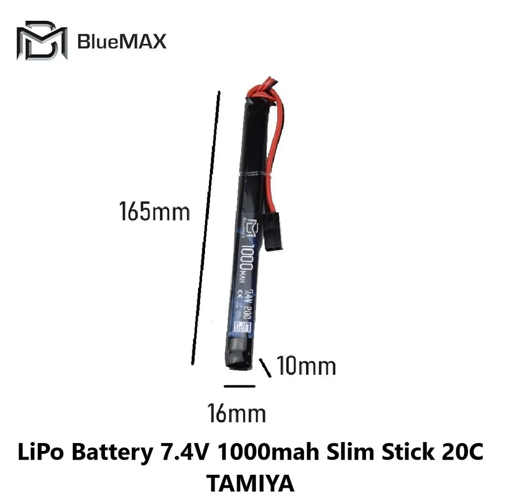 [2100000063406] LiPo Battery 7.4V 1000mah Slim Stick 20C TAMIYA
