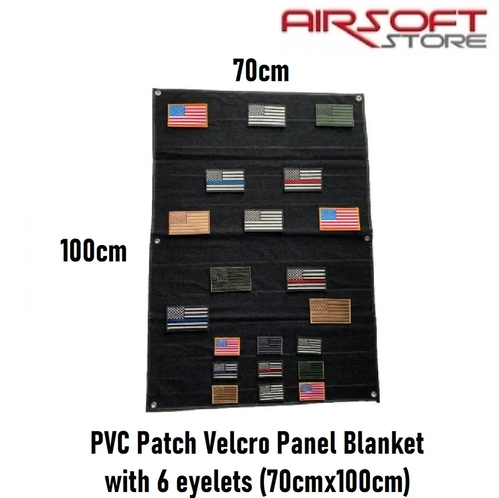 PVC Patch Velcro Panel Blanket with 6 eyelets (70cmx100cm)