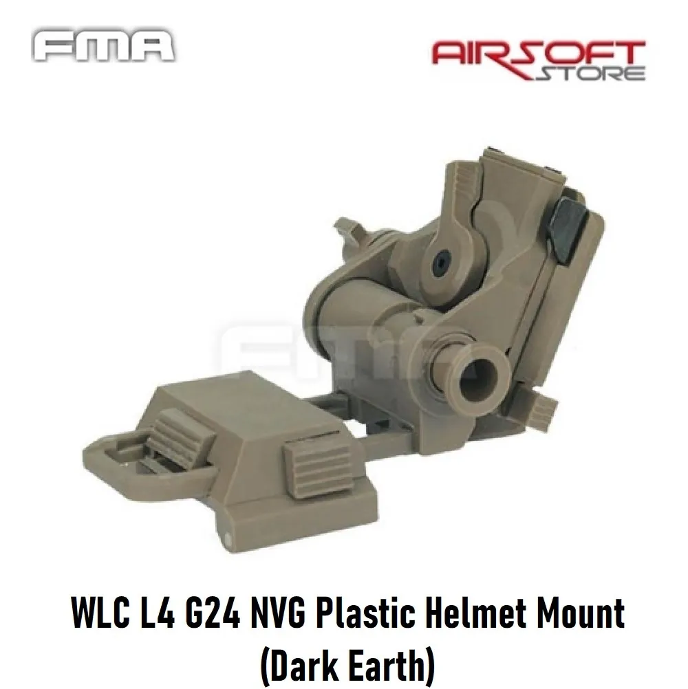 [2100000064007] WLC L4 G24 NVG Plastic Helmet Mount (Dark Earth)