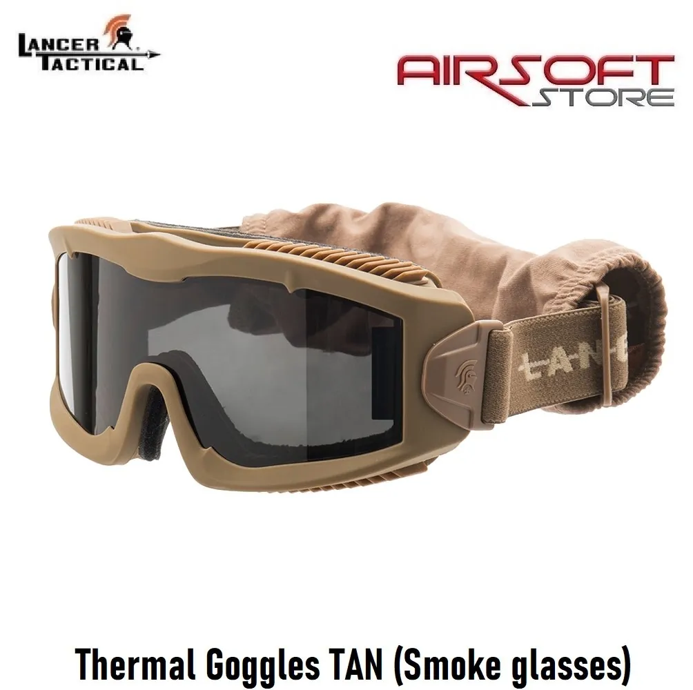 Thermal Goggles TAN (Smoke glasses)
